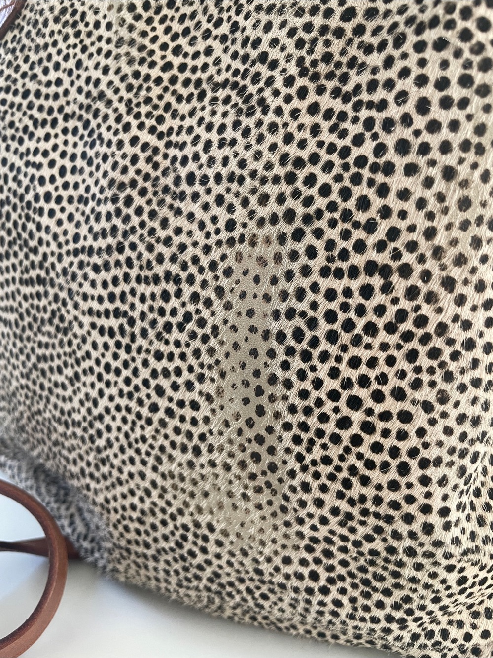 Madewell Speckled Calf Tote with Brown Leather Trim - Picture 6 of 14